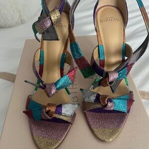 Alexanre Birman multicolor sparkly sandals